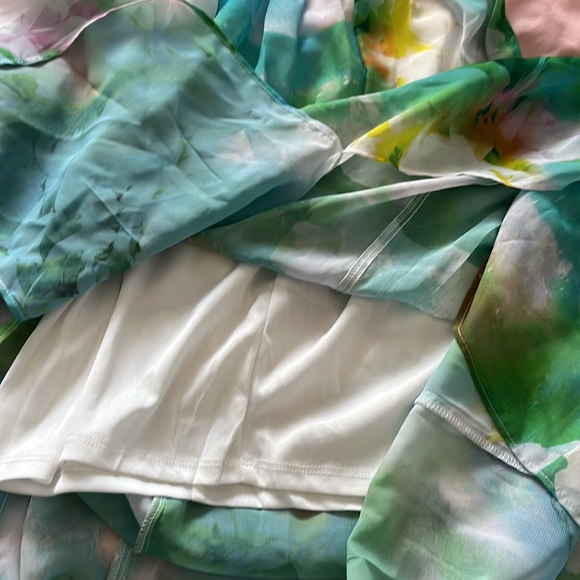 Bebe gorgeous tie-dye chiffon maxi ombré dress size 4 - Picture 6 of 6